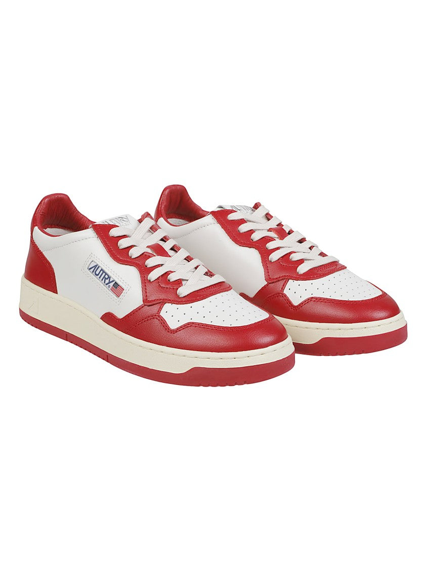 Autry Medalist Low Two Tone Leather Sneakers