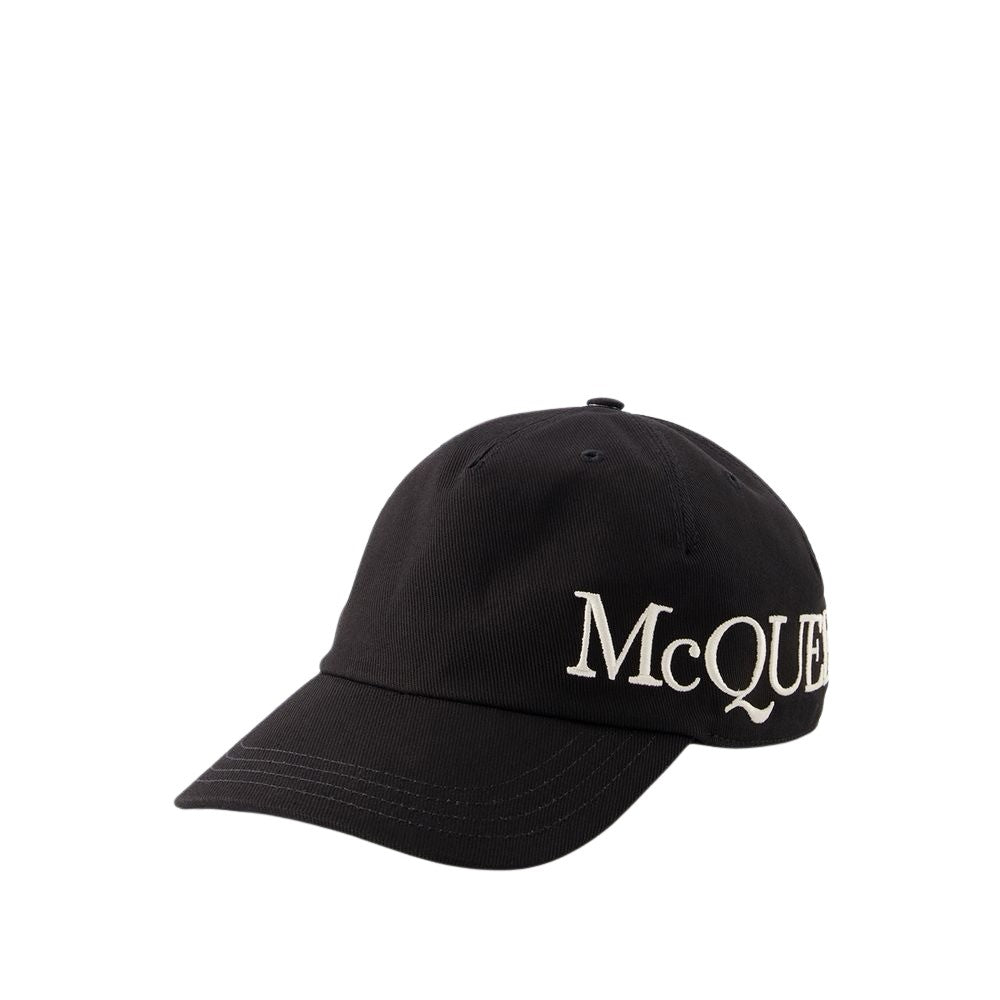 Alexander Mcqueen Oversize Cap - Cotton - Black