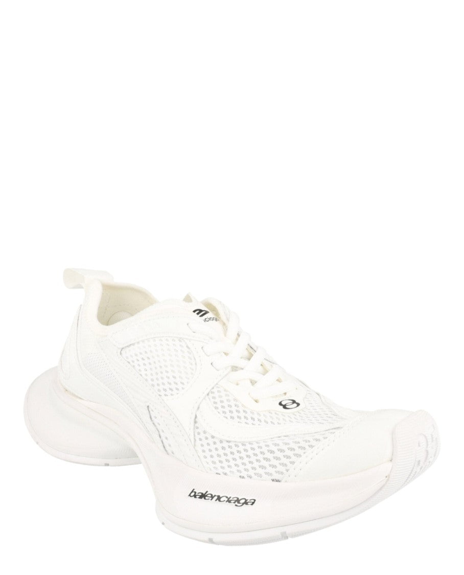 Balenciaga Low-Top Sneakers With Mesh Detailing And Block Heel