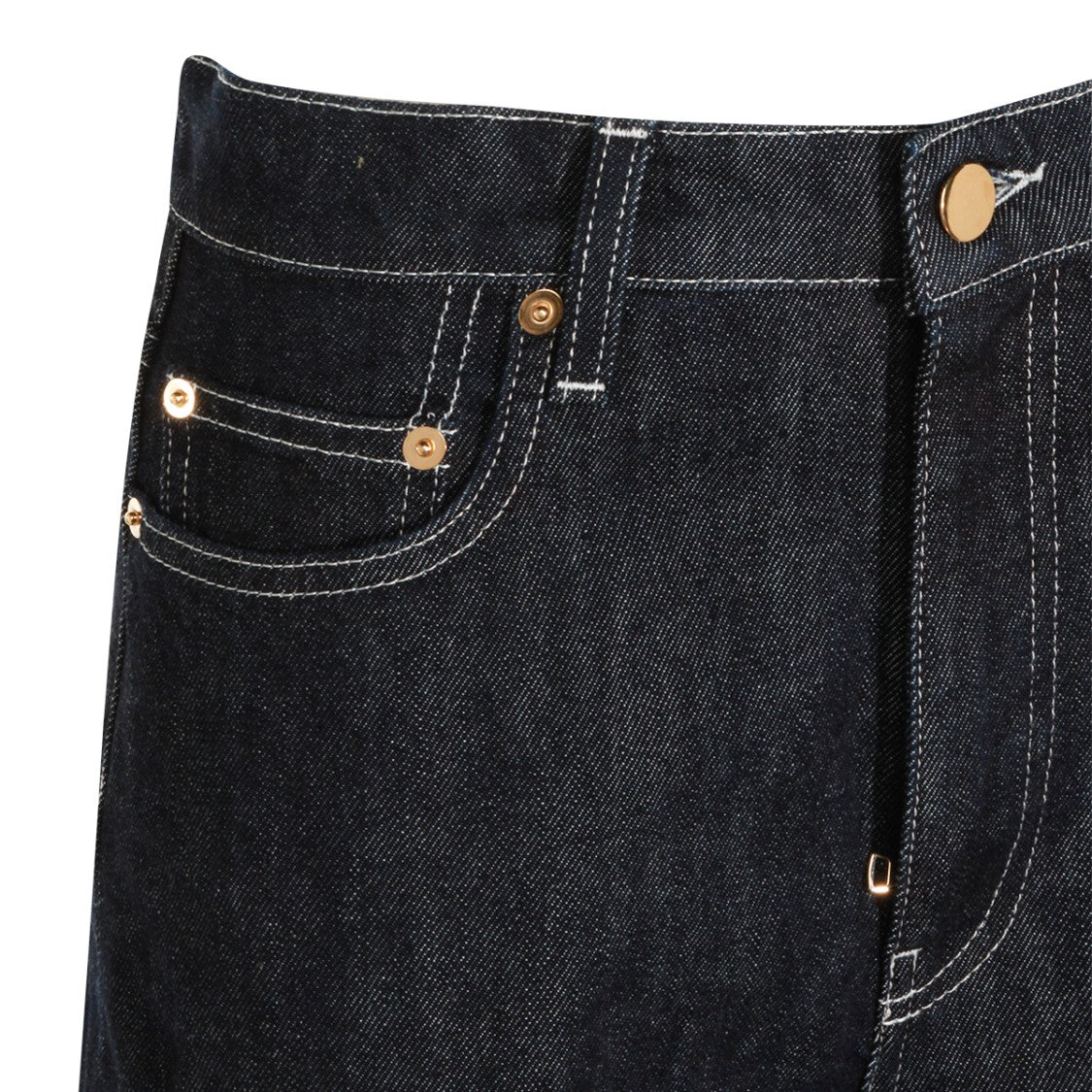 Fabiana Filippi Straight-Leg Trousers With High Waist And Gold-Tone Details