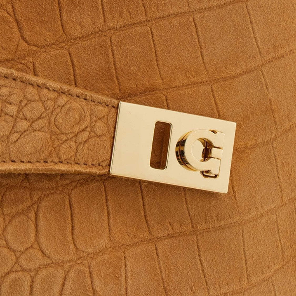Salvatore Ferragamo Hug Soft Suede Shoulder Bag