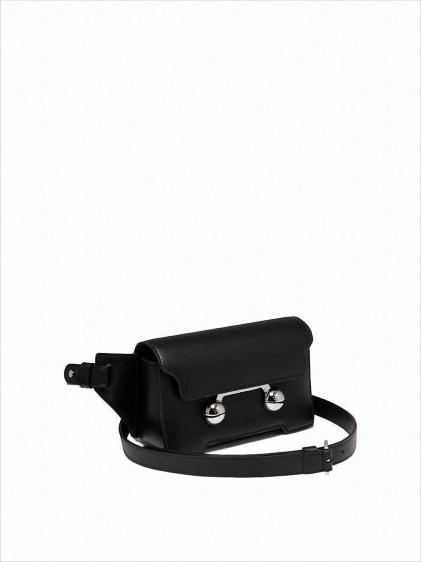Marni Rectangular Crossbody Bag In Smooth Calf Leather