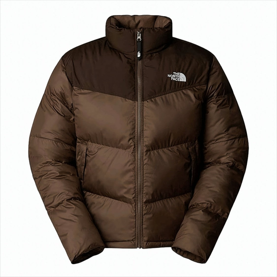 The North Face Two-Tone Insulated Saikuru Jacket With Geometric Design