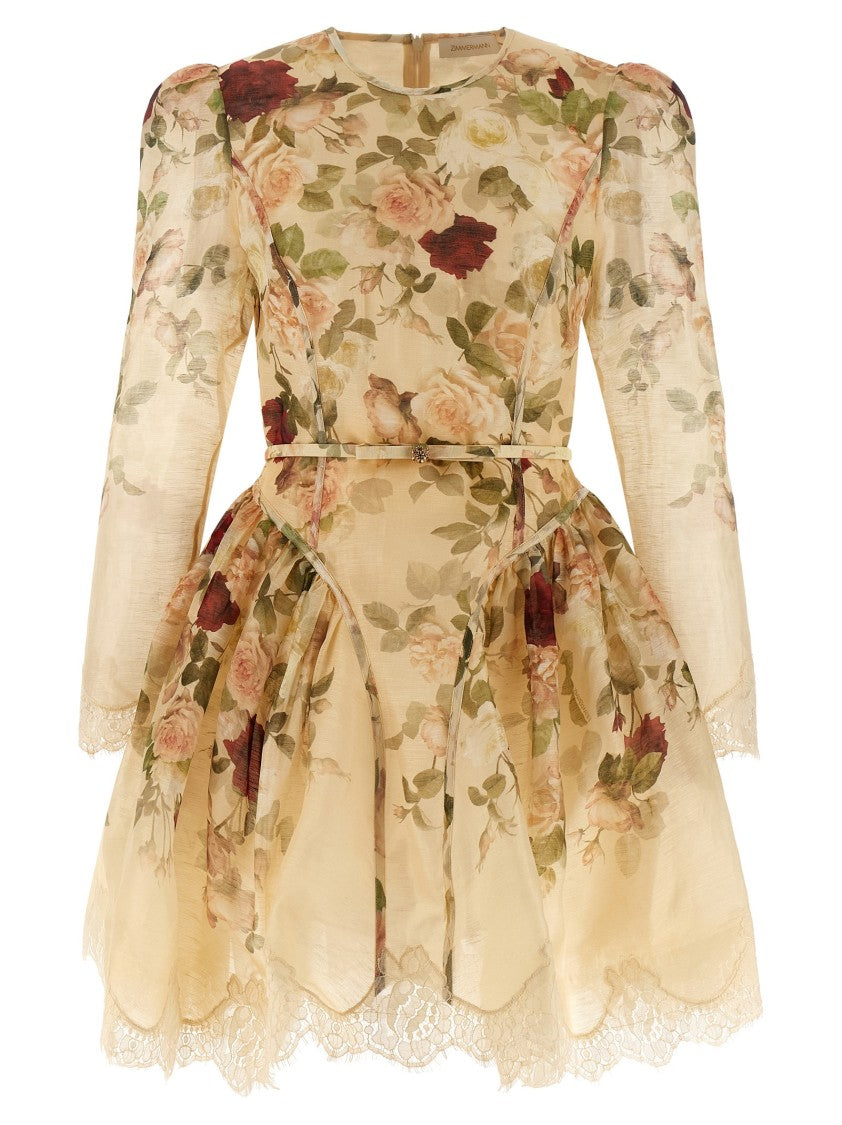 Zimmermann 'Hypnotic Lace Trim Mini' Dress