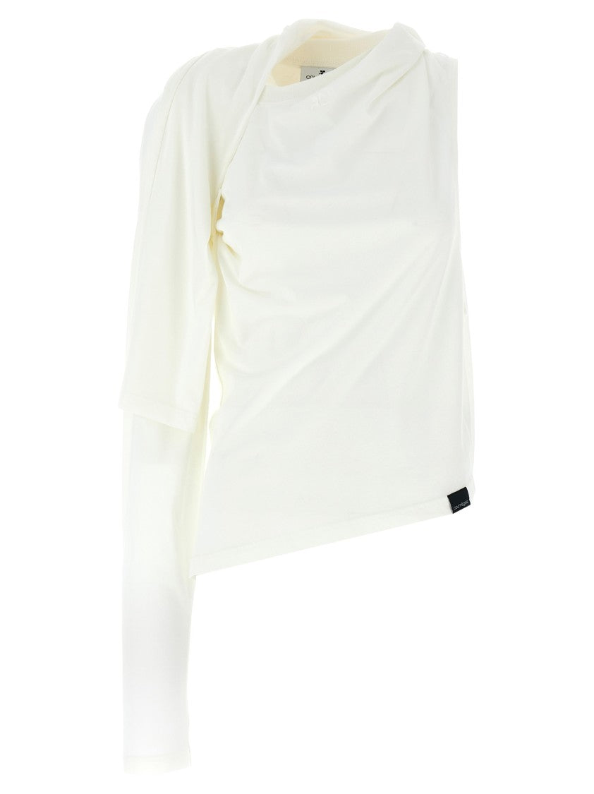 Courrèges Asymetrique Off The Shoulder' T-Shirt