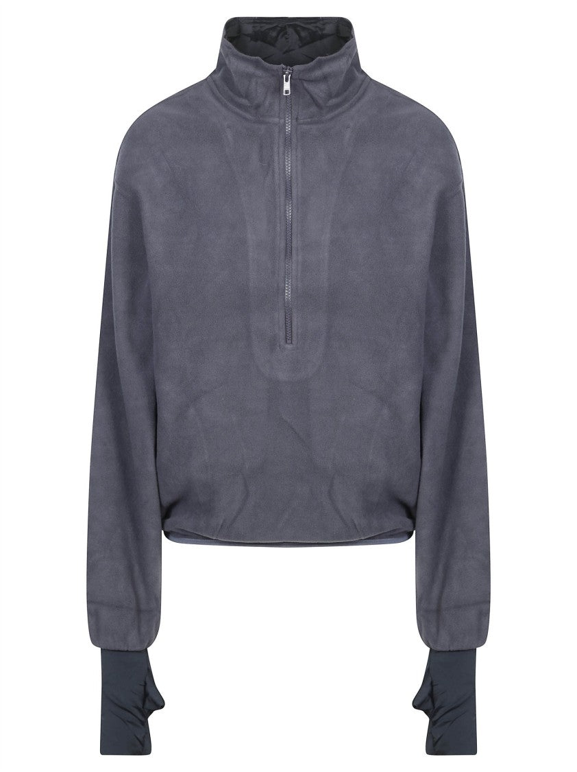 Entire Studios Shell Fleece Cropped High Collar Top