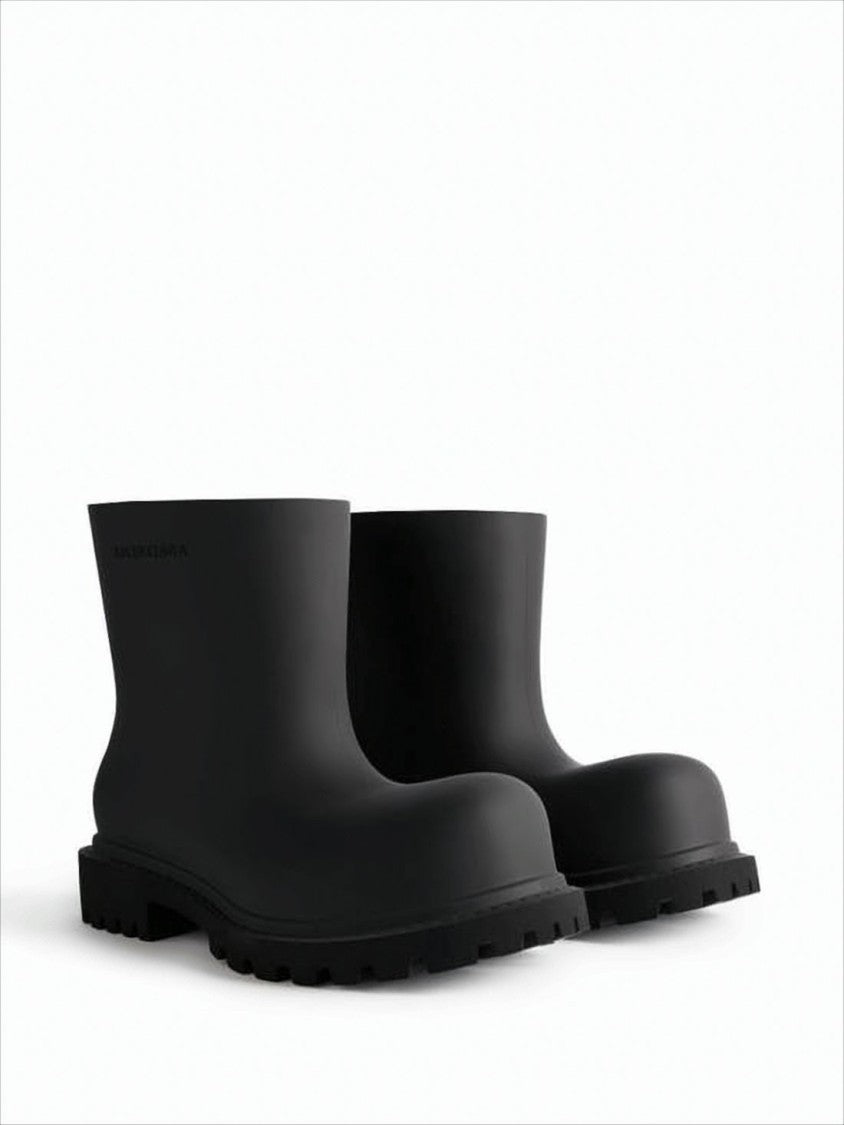 Balenciaga Matte Finish Chunky Sole Ankle Boots