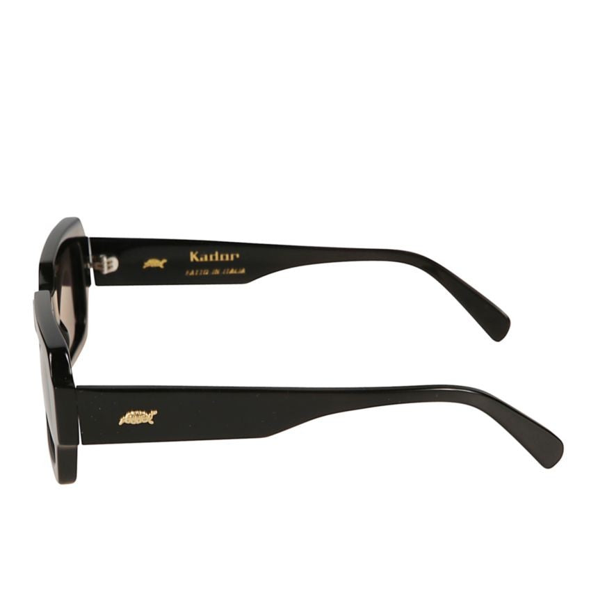Kador Evy Bold Rectangular Frame Sunglasses With Glossy Arms