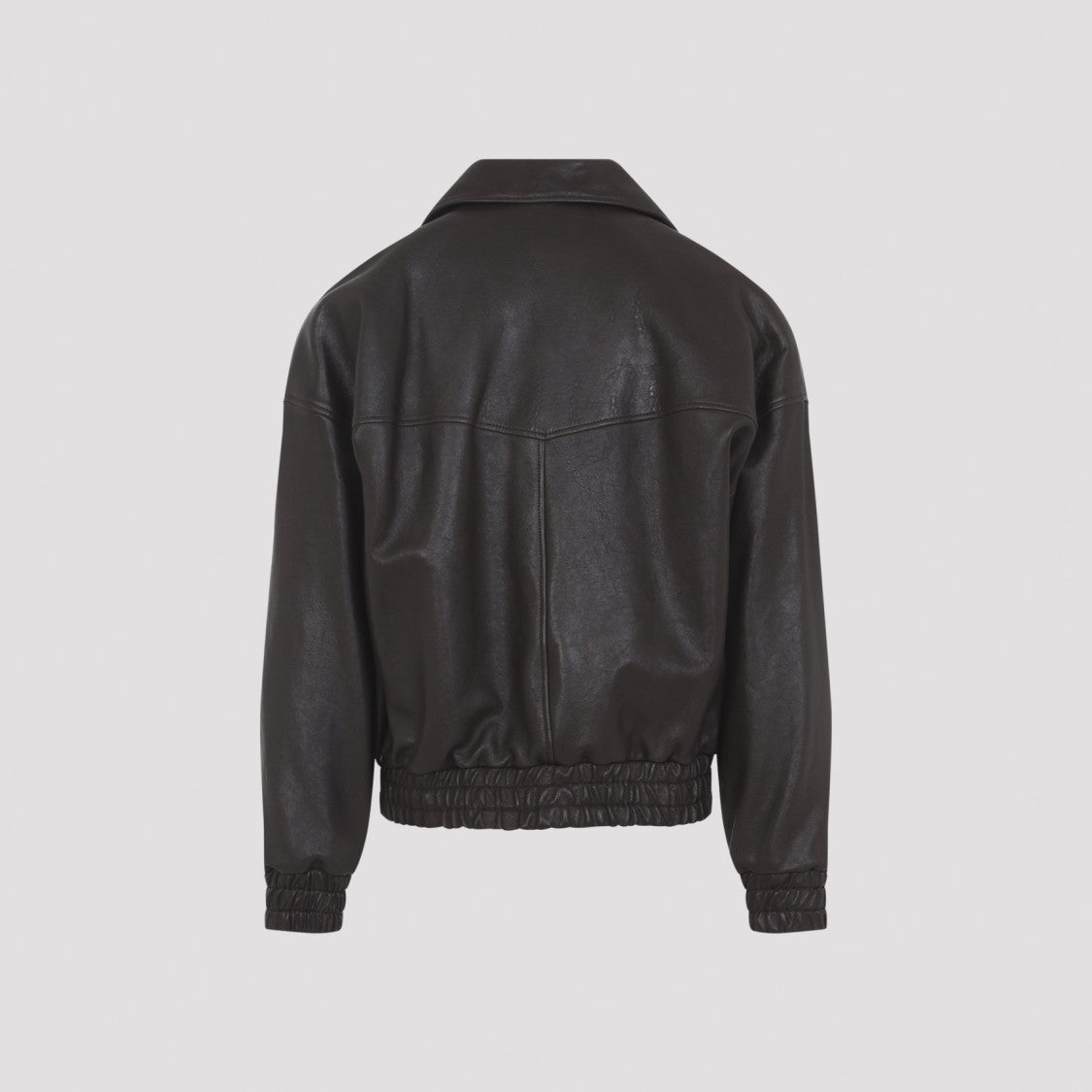 Saint Laurent Brown Sepia Lamb Leather Blouson