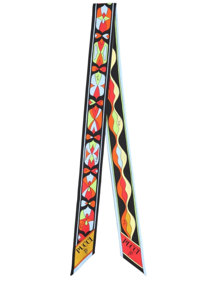 Pucci Multicolor Geometric Silk Foulard