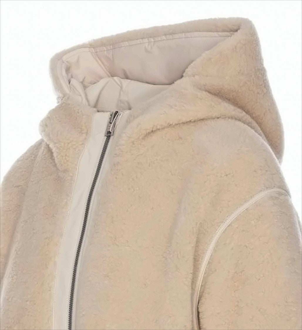 Woolrich Relaxed Fit Wool Blend Hooded Jacket