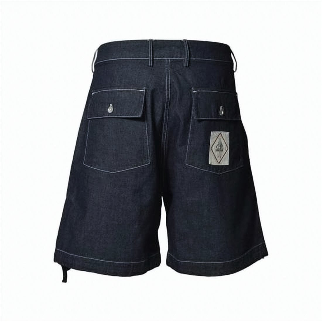 C.P. Company Dark Denim Shorts With Flap Pockets