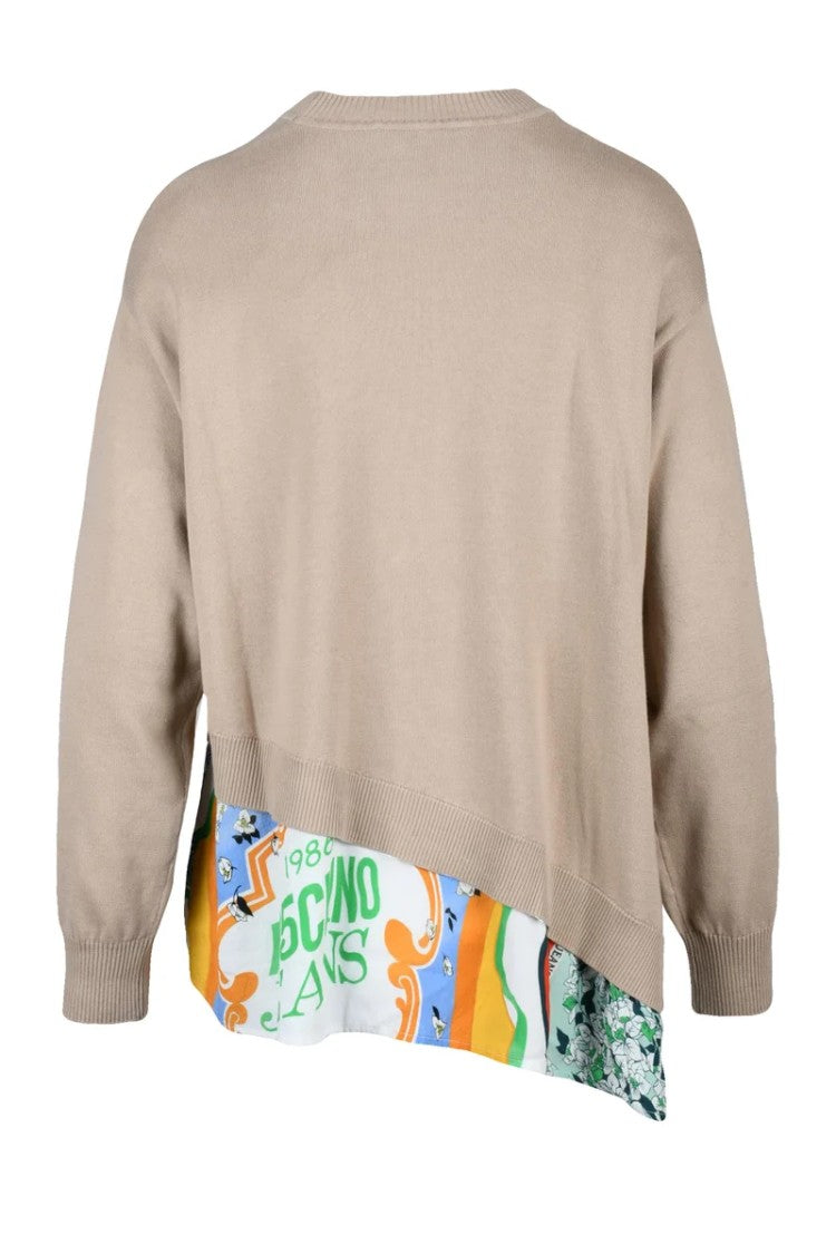Mo5ch1no Jeans Crewneck Sweater Cotton - Beige