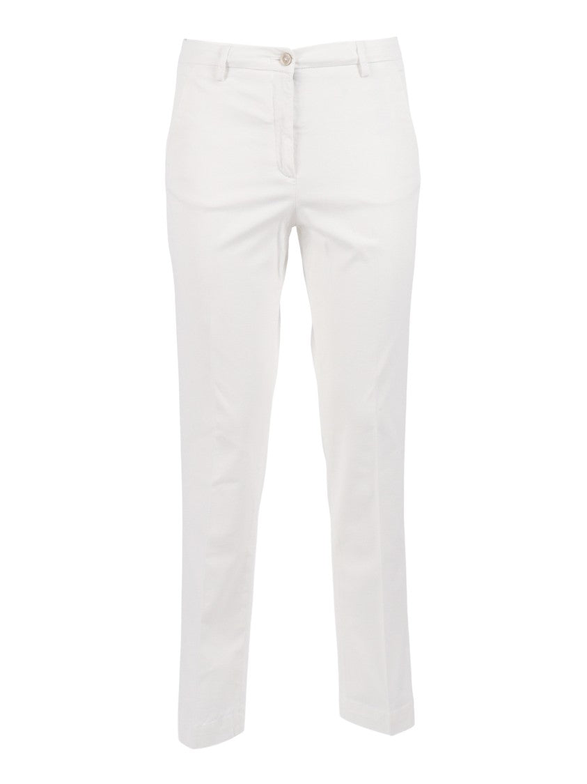 Briglia Tailored Slim Fit Flap Straight-Leg Pants