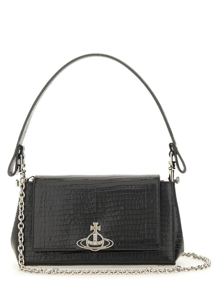 Vivienne Westwood Hazel Crocodile Pattern Medium Handbag