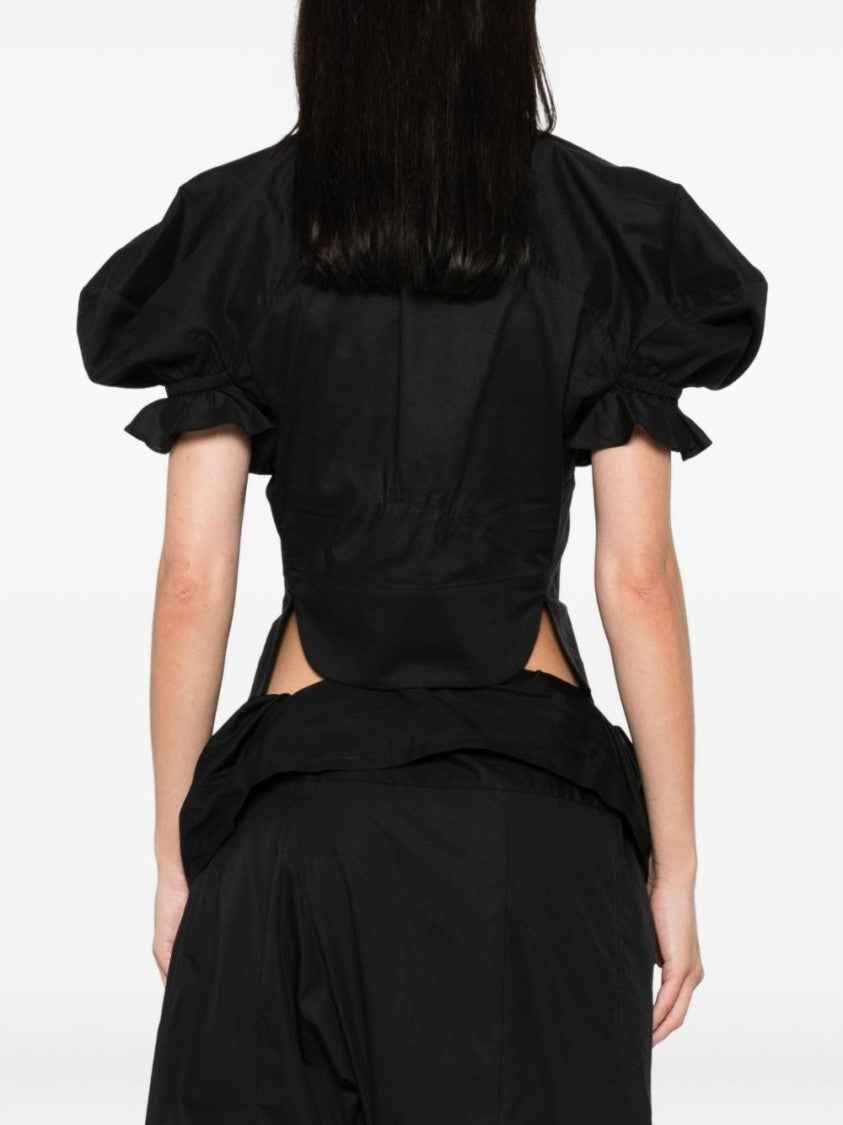 Vivienne Westwood Puff Sleeve Black Top