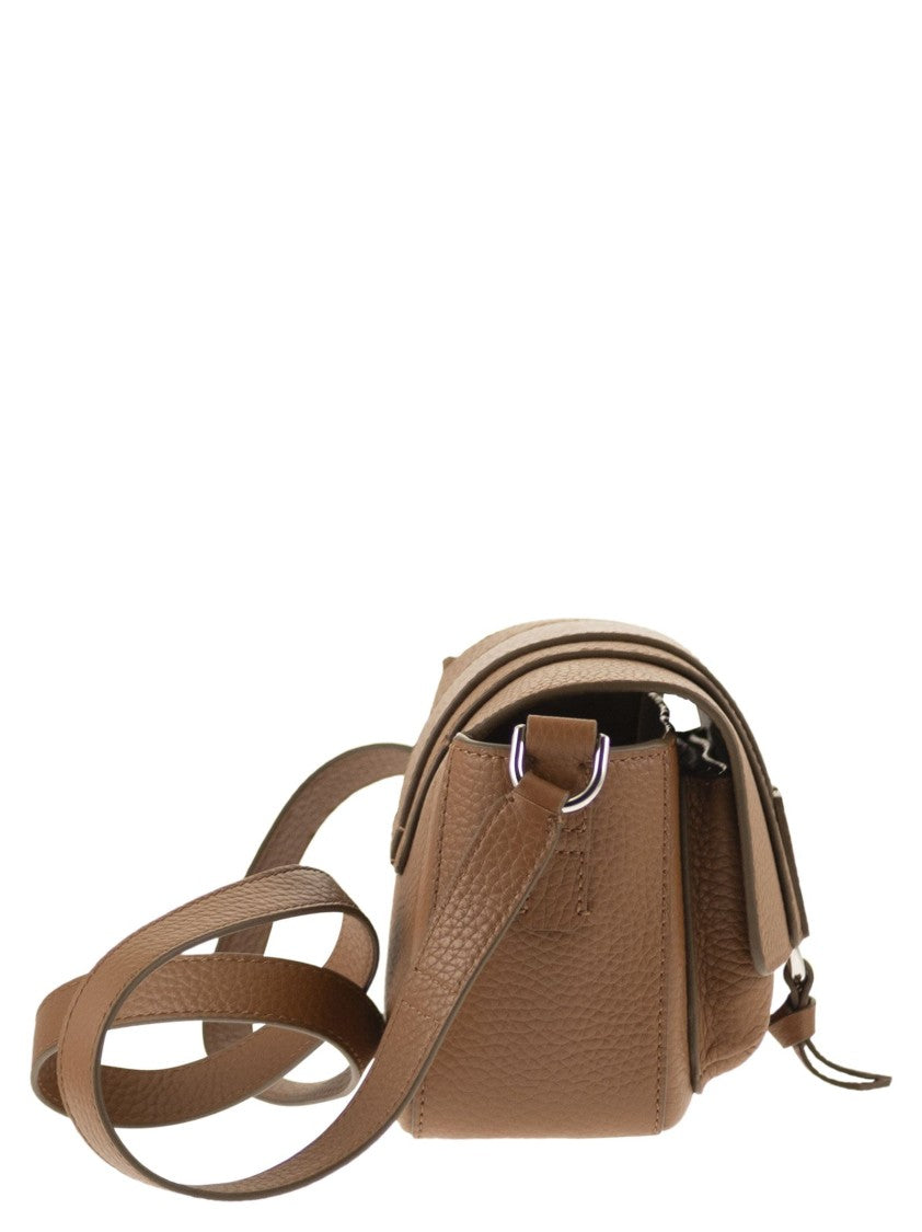 Hogan Trendy Leather Flap Bag