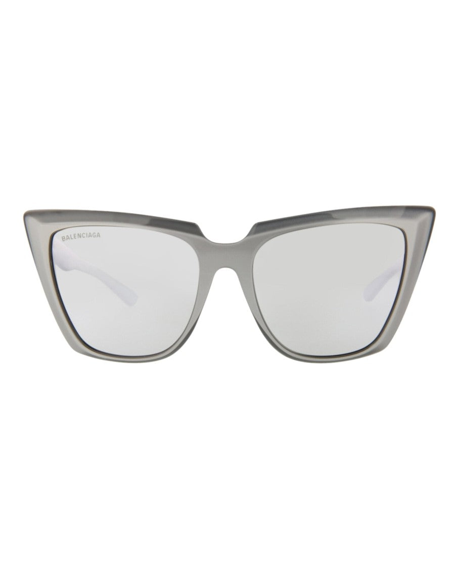 Balenciaga Cat Eye Acetate Sunglasses With Saddle Nose Bridge