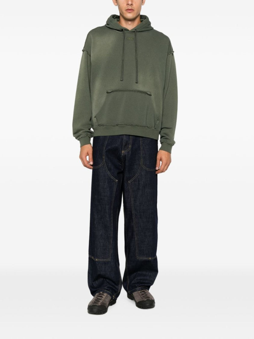 Diesel Hooded Relaxed-Fit Sweater - Green