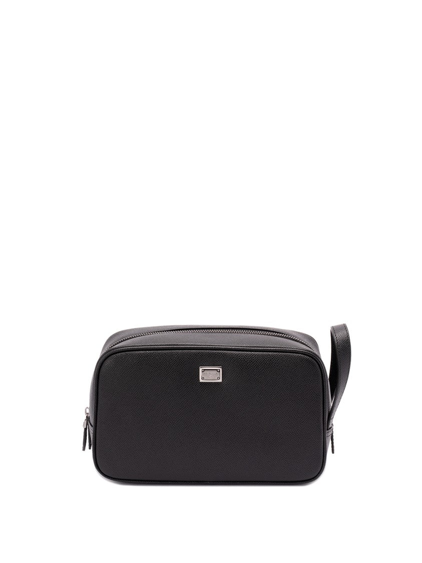 Dolce & Gabbana Structured Calf Leather Beauty Case