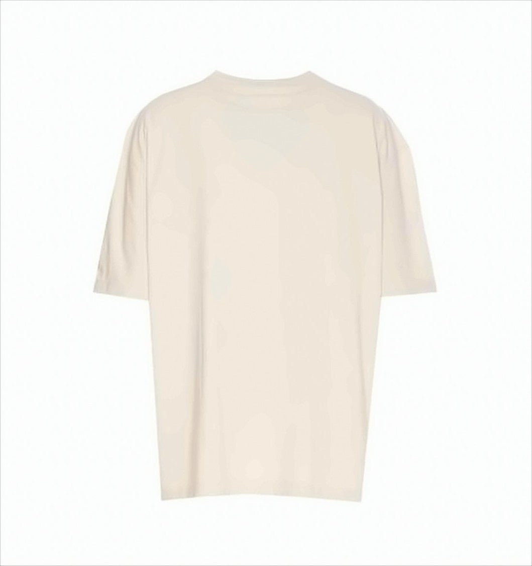 Maison Margiela Textured Embroidered Short-Sleeved T-Shirt