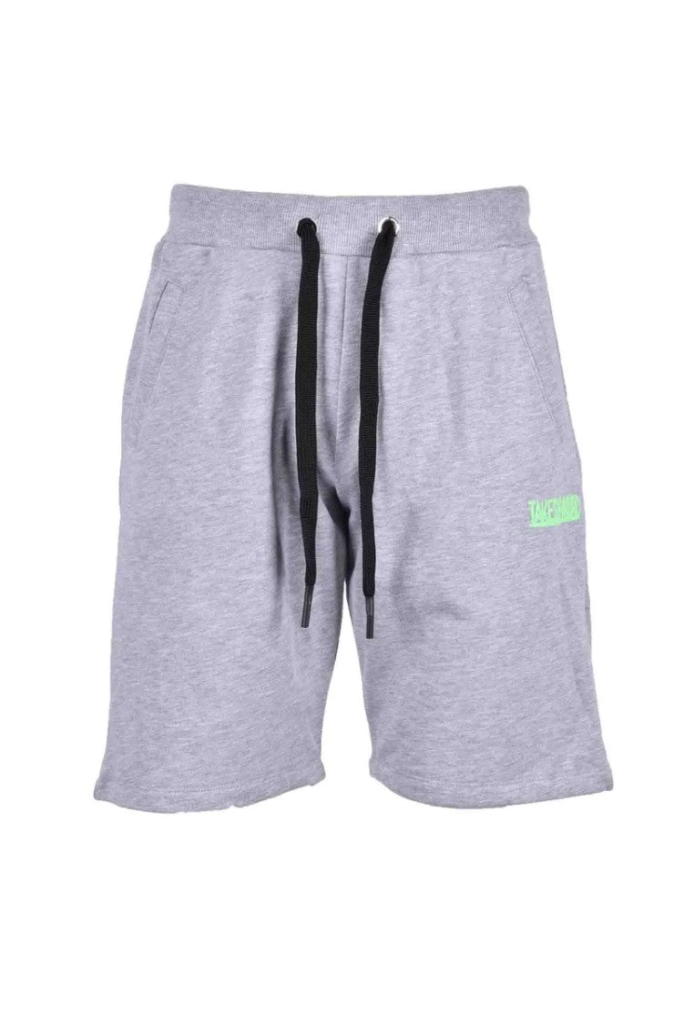 Takeshy Kurosawa Relaxed Fit 100% Cotton Bermuda Shorts With Drawstrings And Logo Detail