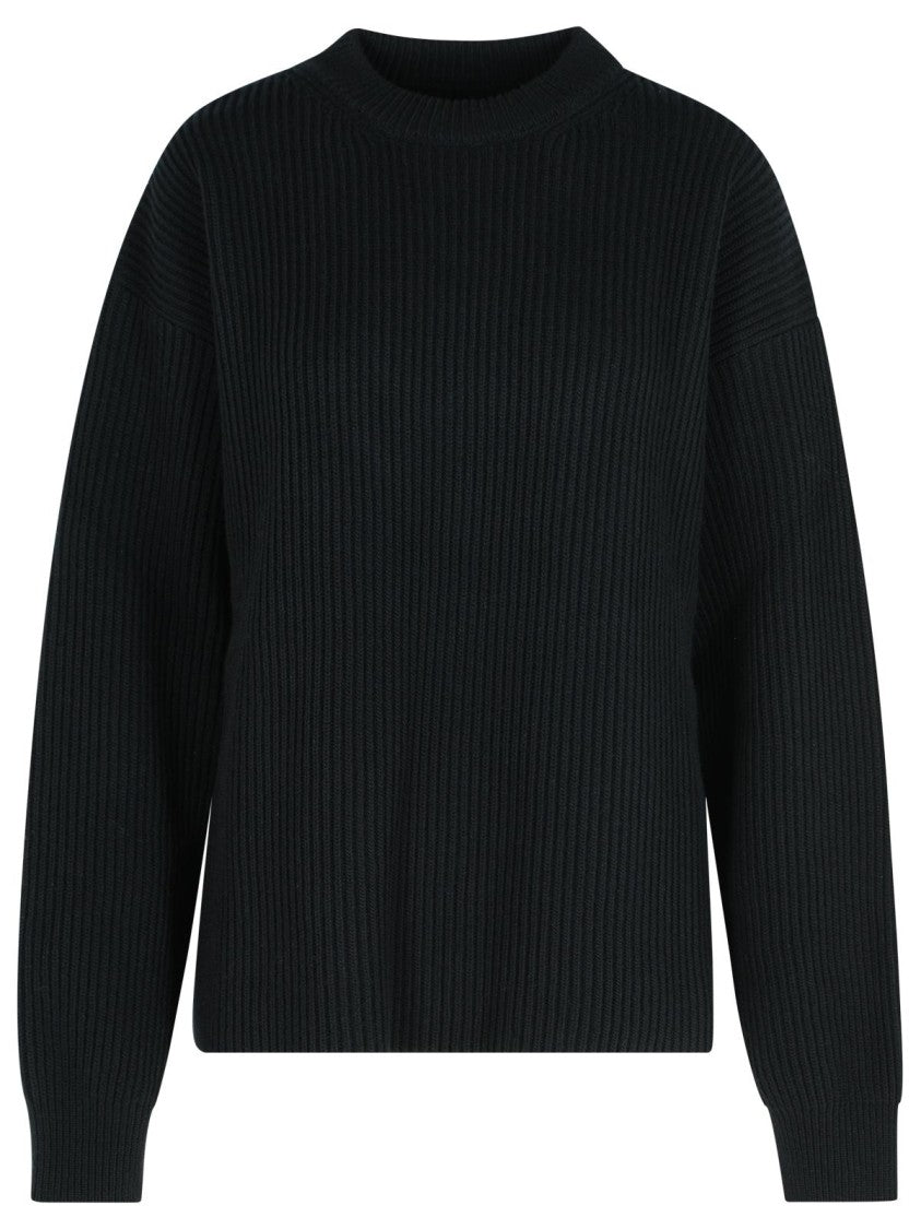 Jil Sander Black Wool Crew Neck Sweater