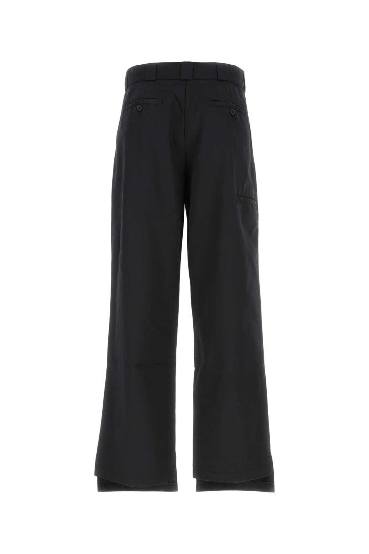 Palm Angels Black Polyester Blend Pant
