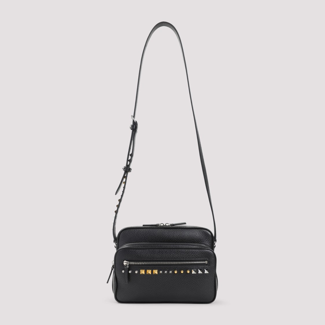 Valentino Garavani Rectangular Pebbled Leather Crossbody Bag