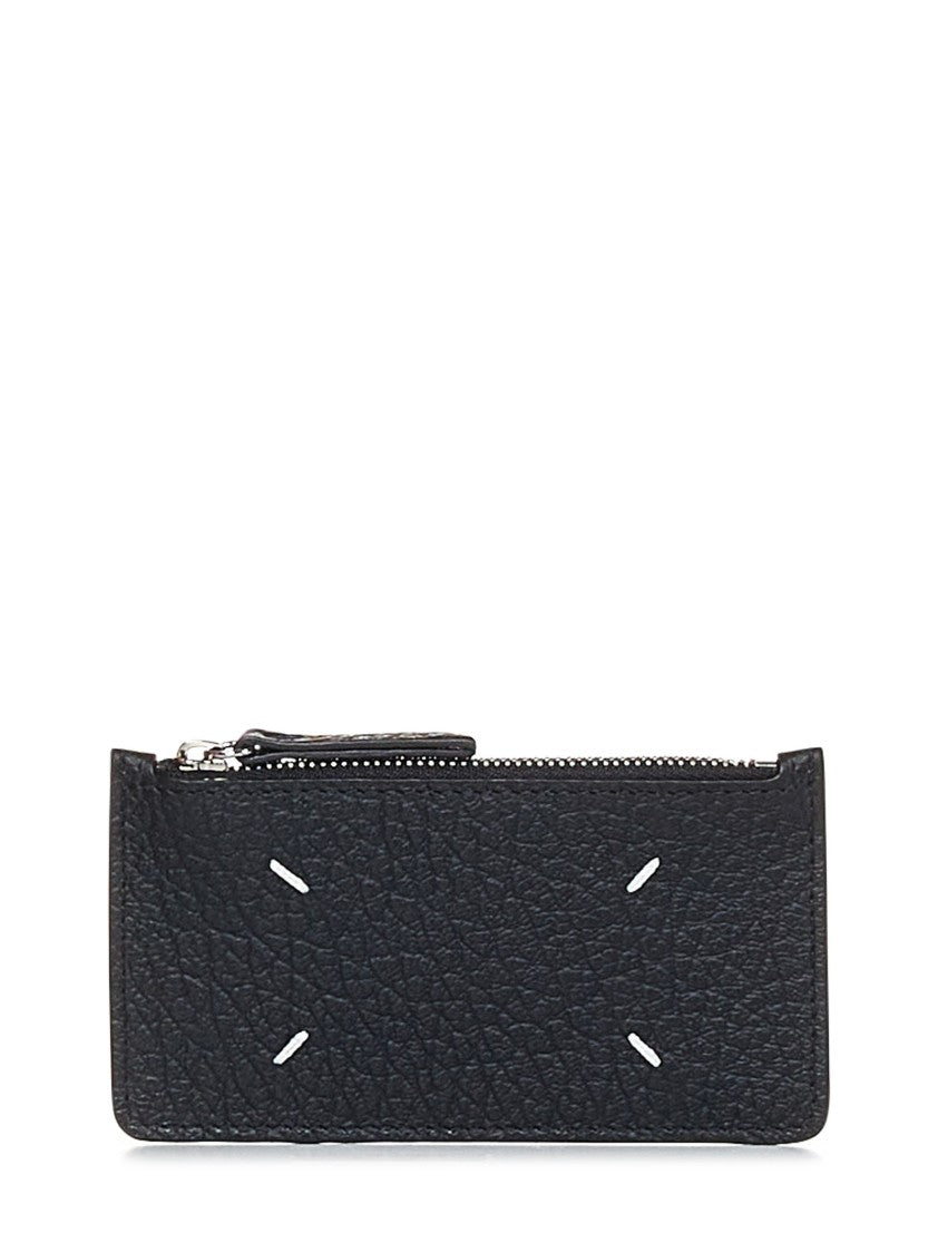 Maison Margiela Black Textured Leather Wallet