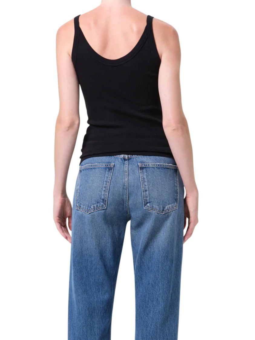 Agolde Straight Leg Jeans With Mid-Rise Waist