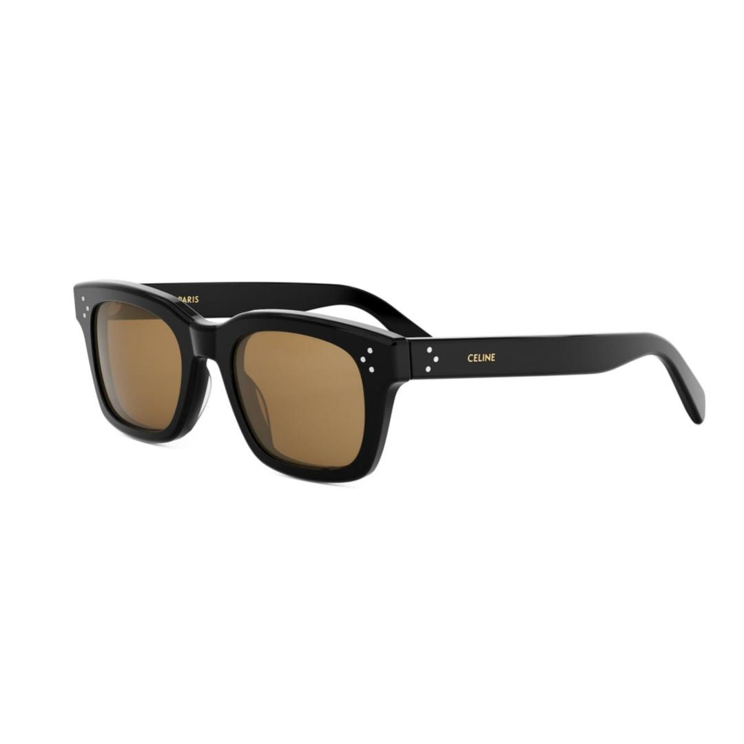 Celine Cl40232i Glossy Black Rectangular Sunglasses