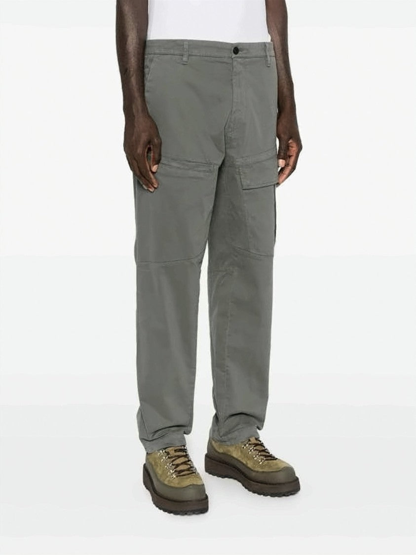 C.P. Company Relaxed Fit Straight Pants With Mid-Rise Wais