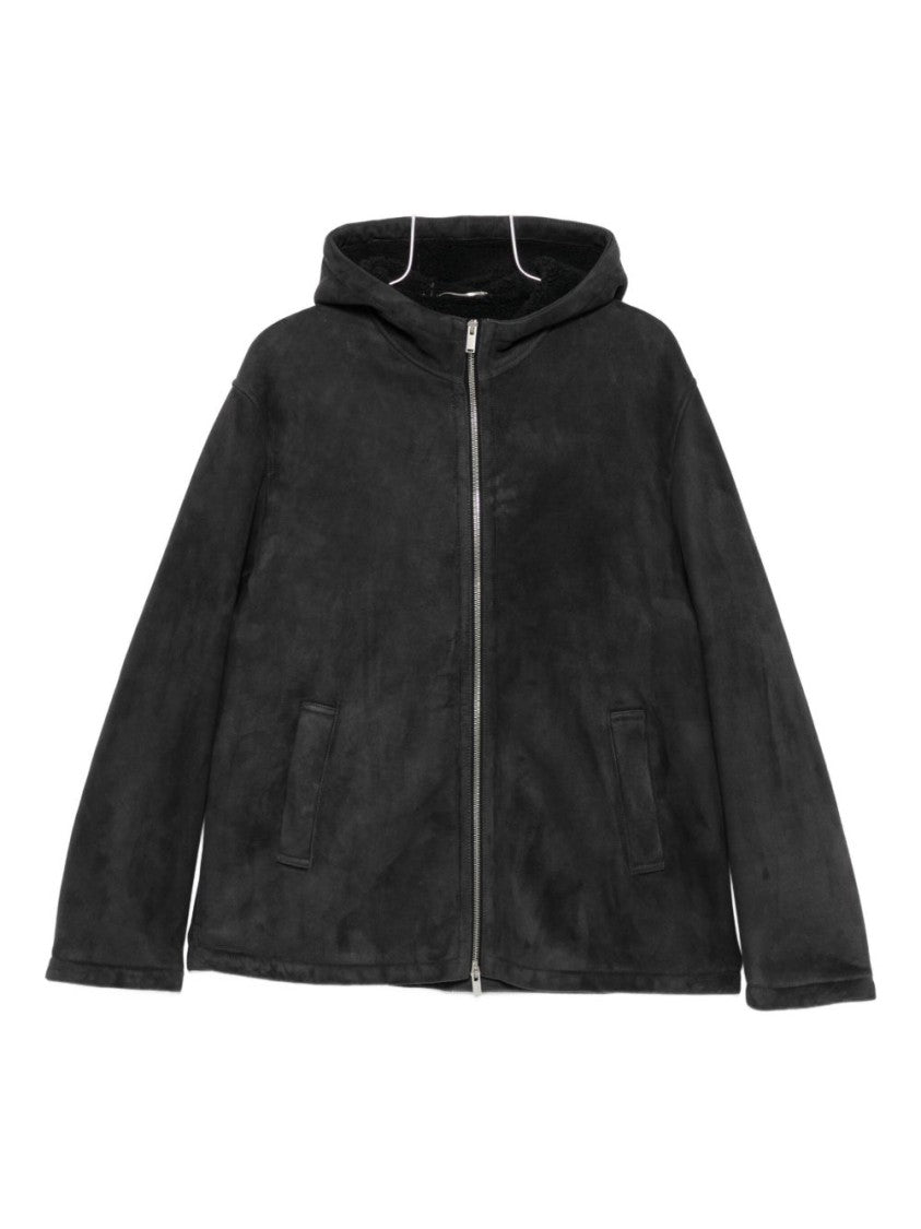 Lardini Giacche Grigio Lambskin Jacket