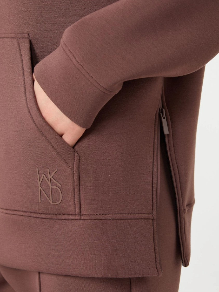 Max Mara Half-Zip Relaxed-Fit Hoodie With Subtle Logo Embroidery