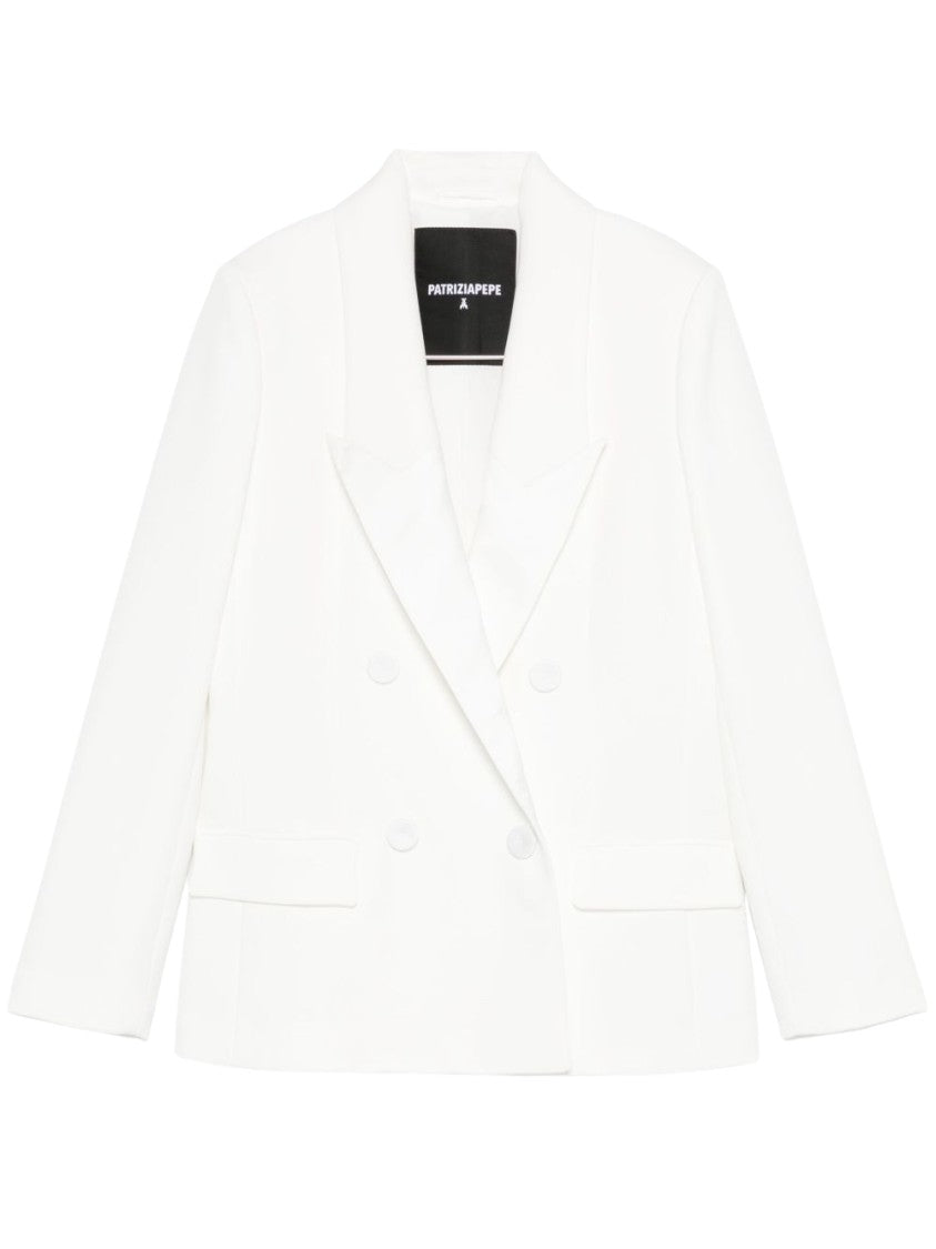 Patrizia Pepe Double-Breasted Tailored Blazer