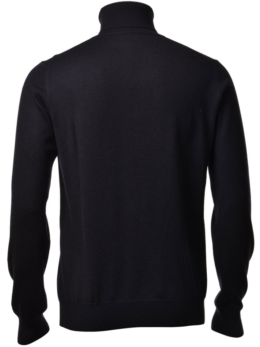 Gran Sasso Fine-Knit Turtleneck Sweater In 100% Wool