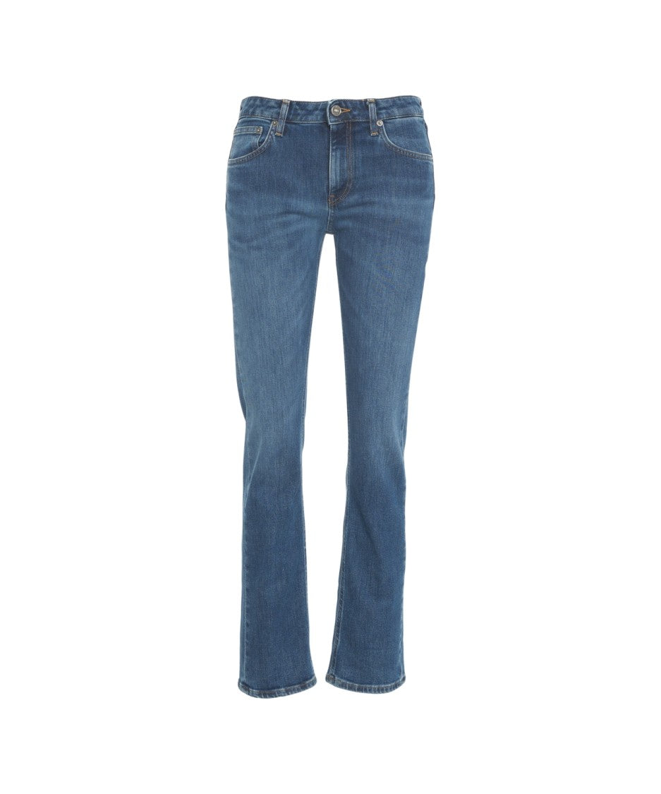 Dondup Skinny Jeans With Classic Five-Pocket Design And Button Closure