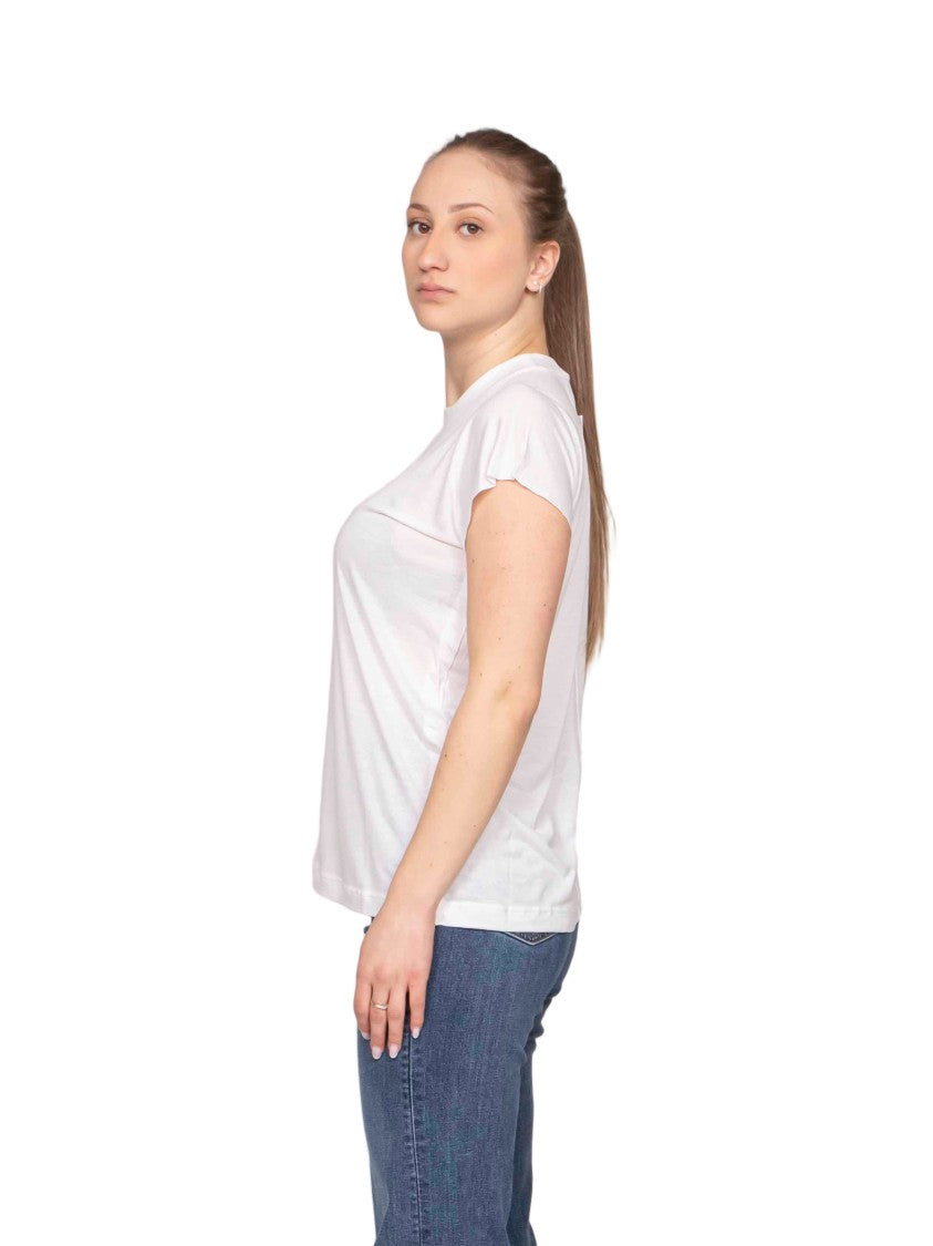 Moschino Airy Central Seam White T-Shirt