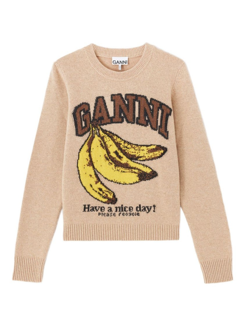 Ganni Ribbed Knit Sweater