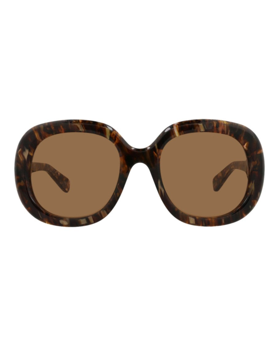 Chloé Sustainable Square-Frame Sunglasses With Tortoiseshell Design