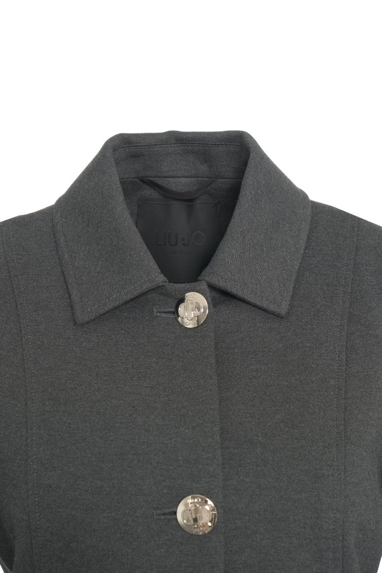 Liu Jo Casual Jacket With Decorative Metallic Buttons