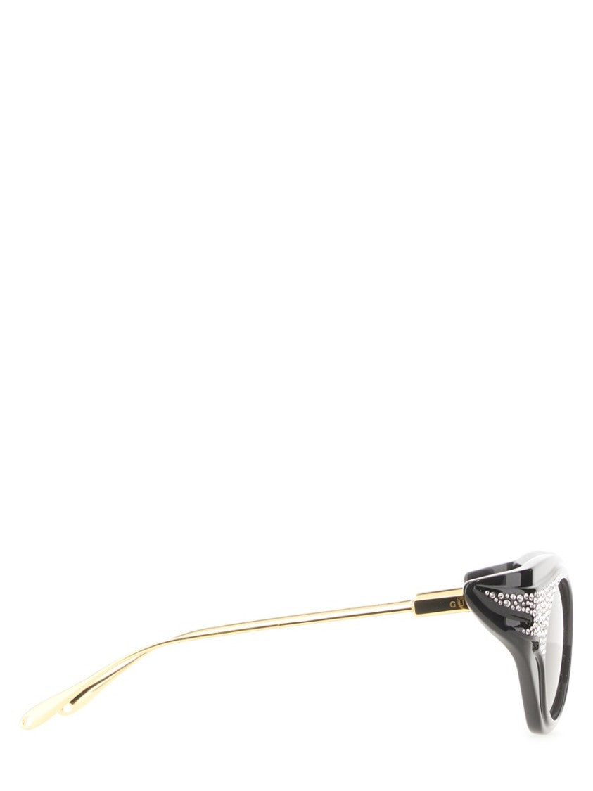 Gucci Retro Cat-Eye Sunglasses With Bold Purple Lenses