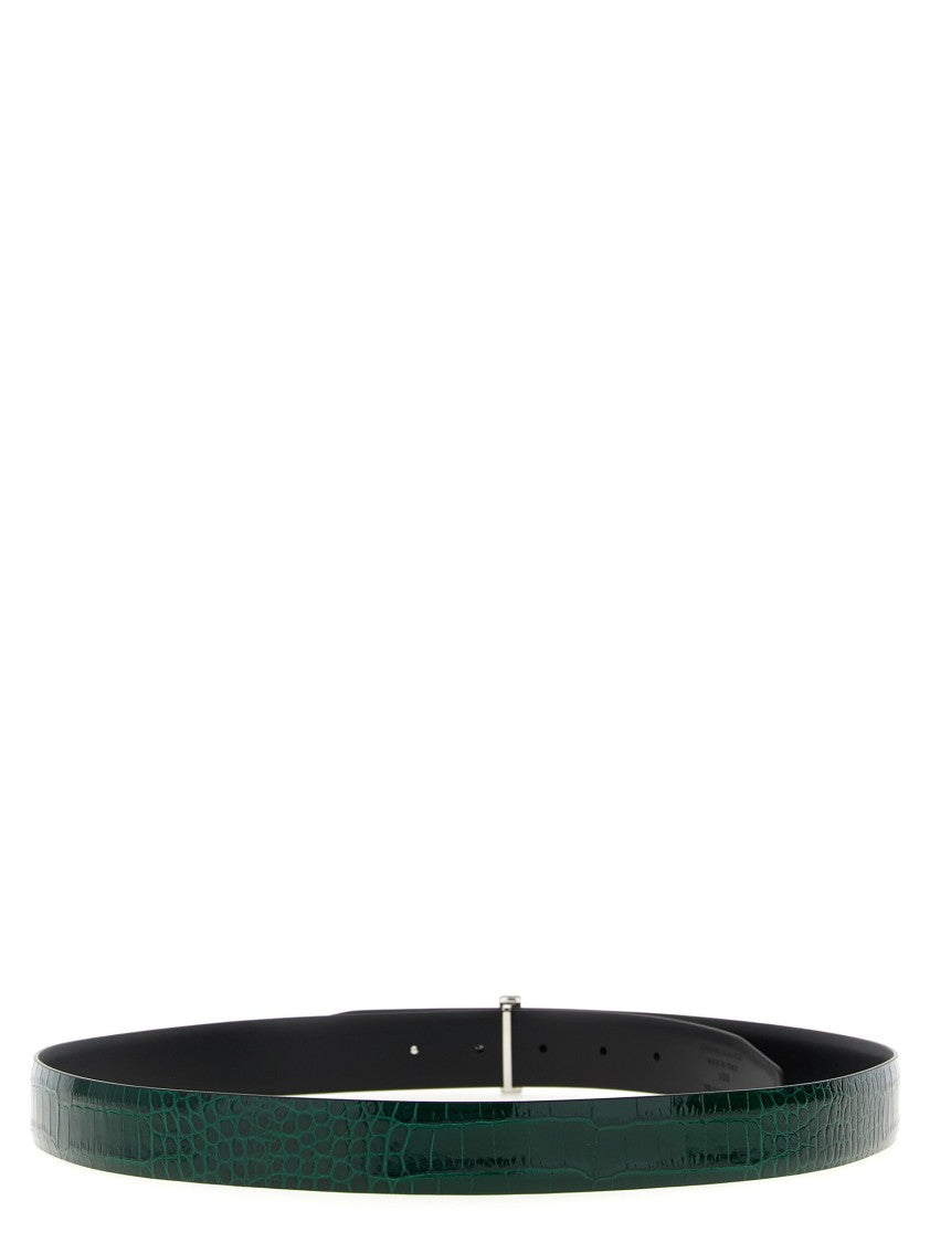 Tom Ford Reversible Crocodile Leather Belt