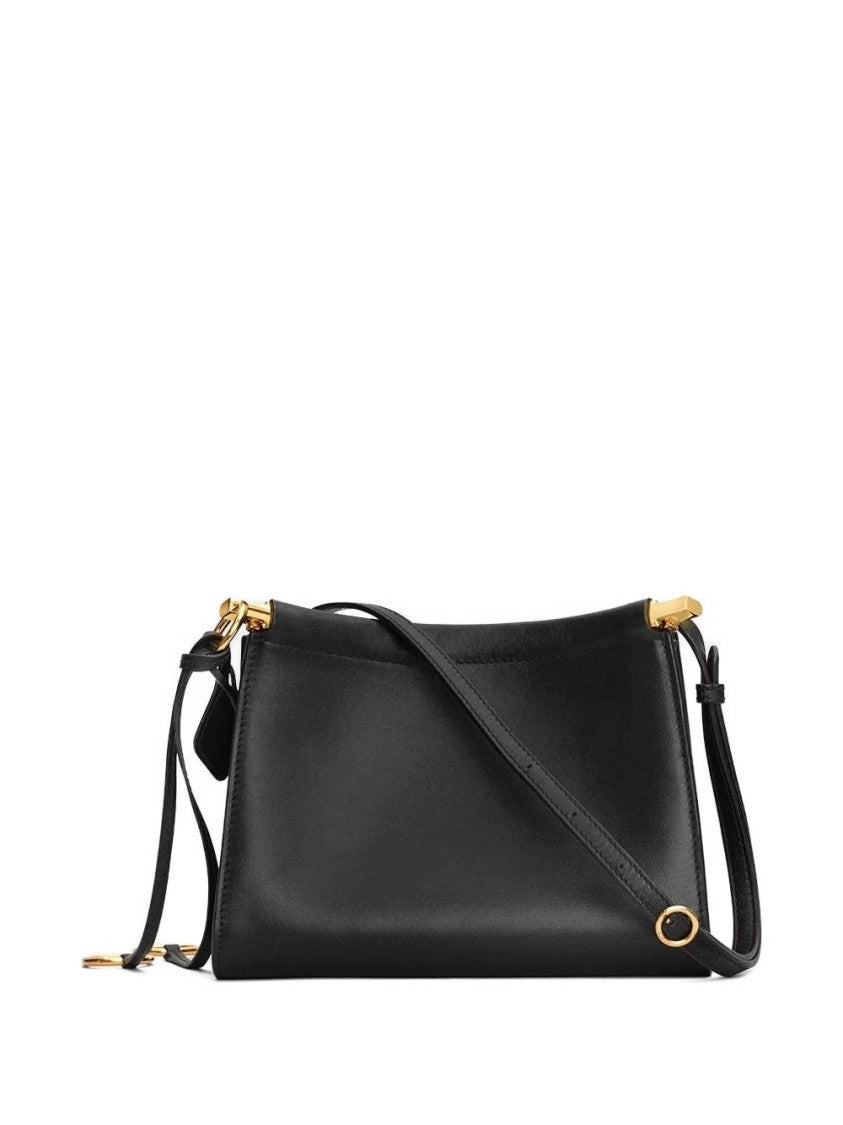 Alaïa Structured Black Handbag With Adjustable Strap