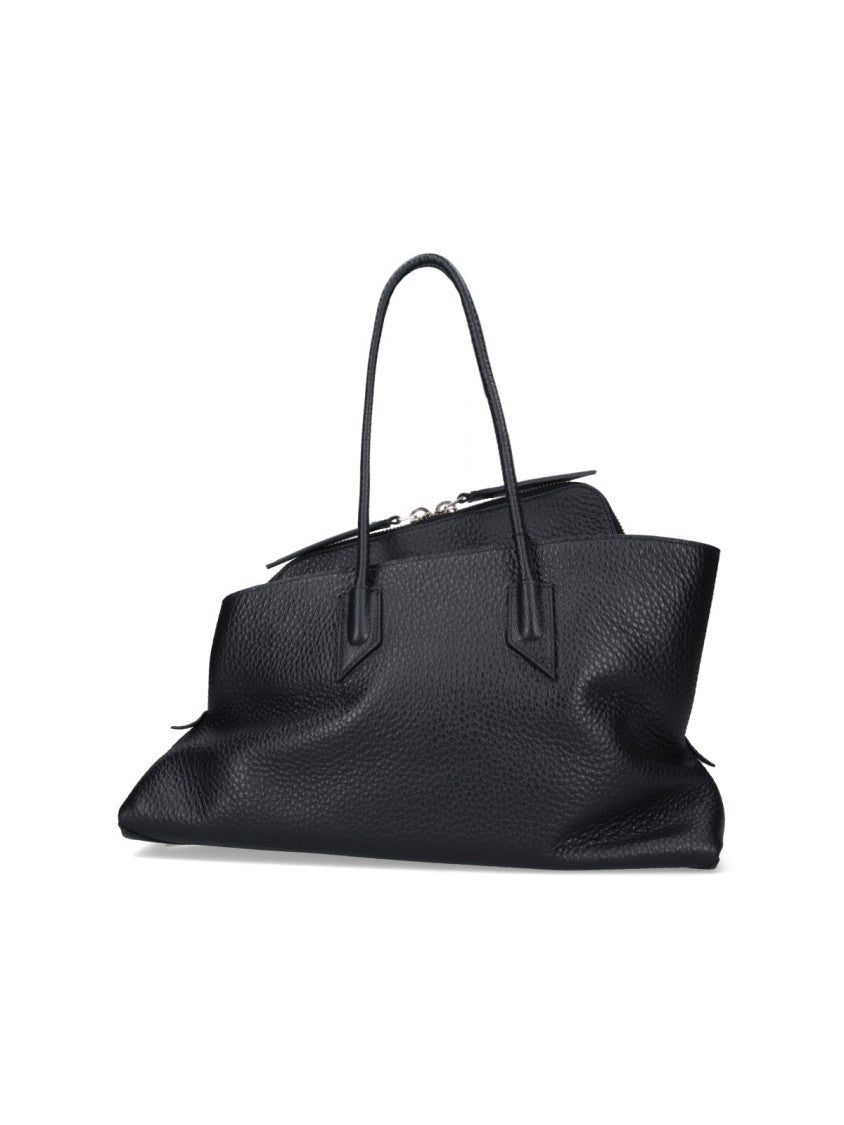 The Attico "La Passeggiata" Medium Shoulder Bag – Black