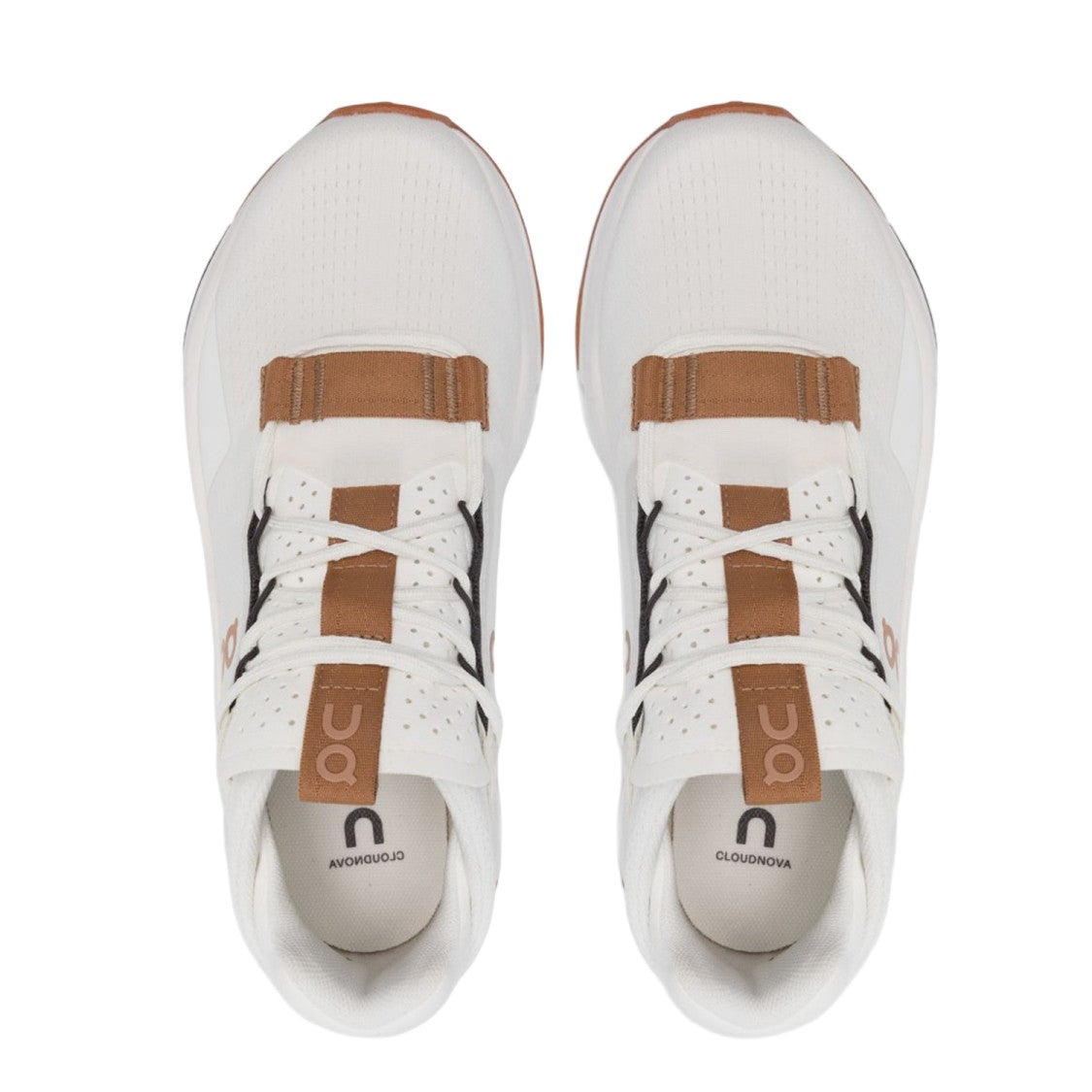 On Running Round Toe Sneakers With Front Lacing