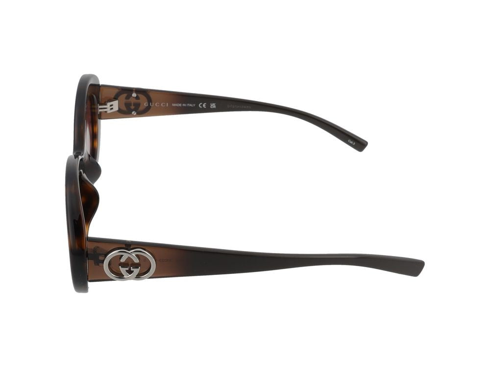 Gucci Tortoiseshell Frame Red Lens Sunglasses