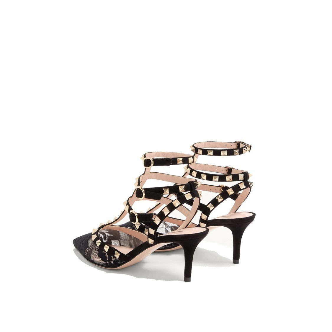 Valentino Garavani Rockstud Lace Pumps