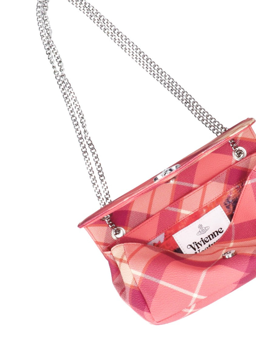 Vivienne Westwood Pink Hazel Medium Eco-Leather Shoulder Bag